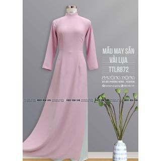 Áo Dài Truyền Thống Gấm Lụa TTGR872